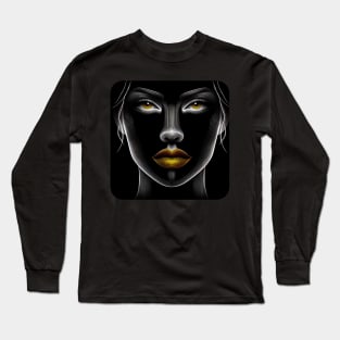 Artistic Face Lineart #5 Long Sleeve T-Shirt